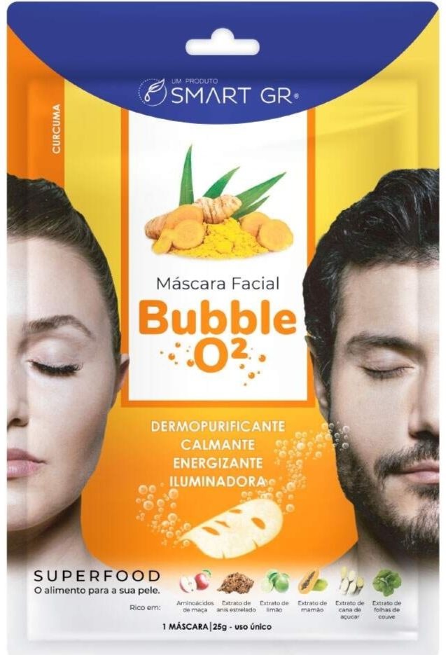 Máscara Facial Bubble O² Curcuma